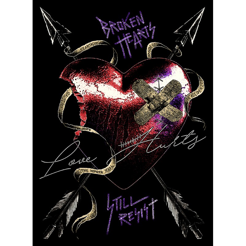 01005  Love  Hurts  Unisex T-shirt  Moderaw  