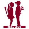 01001  Real Love  Unisex T-shirt  Moderaw  