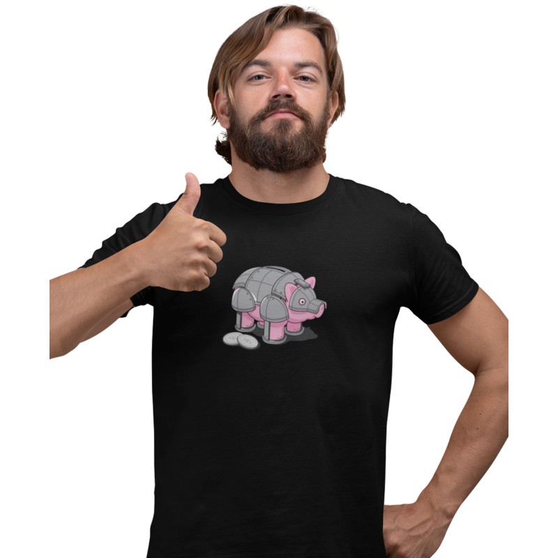 7886 Robo Pig Unisex T-shirt  Moderaw  
