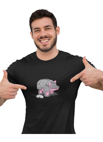 7886 Robo Pig Unisex T-shirt  Moderaw  