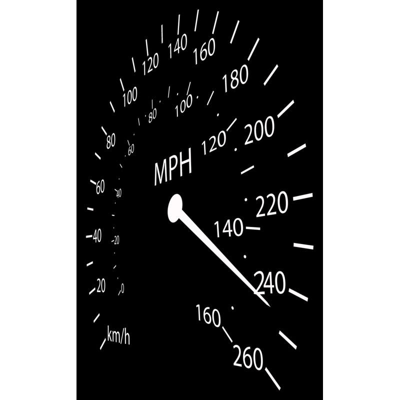 01000  Speedometer  Unisex T-shirt  Moderaw  