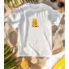 9880 White T-shirt  Moderaw  Banana 