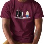7882 Burgundy T-shirt  Moderaw  Born To Fly