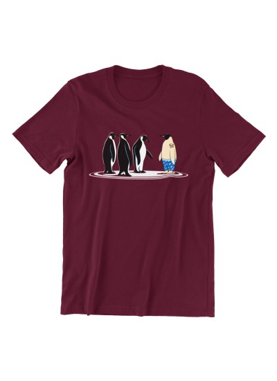 7882 Burgundy T-shirt  Moderaw  Born To Fly