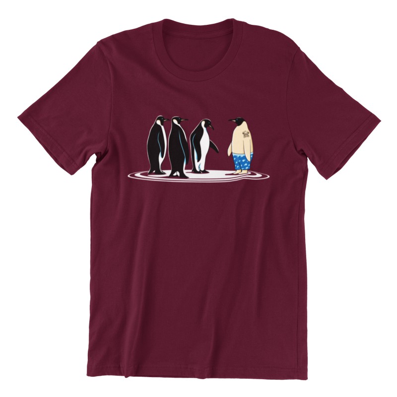 7882 Burgundy T-shirt  Moderaw  Born To Fly