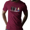 7882 Burgundy T-shirt  Moderaw  Born To Fly