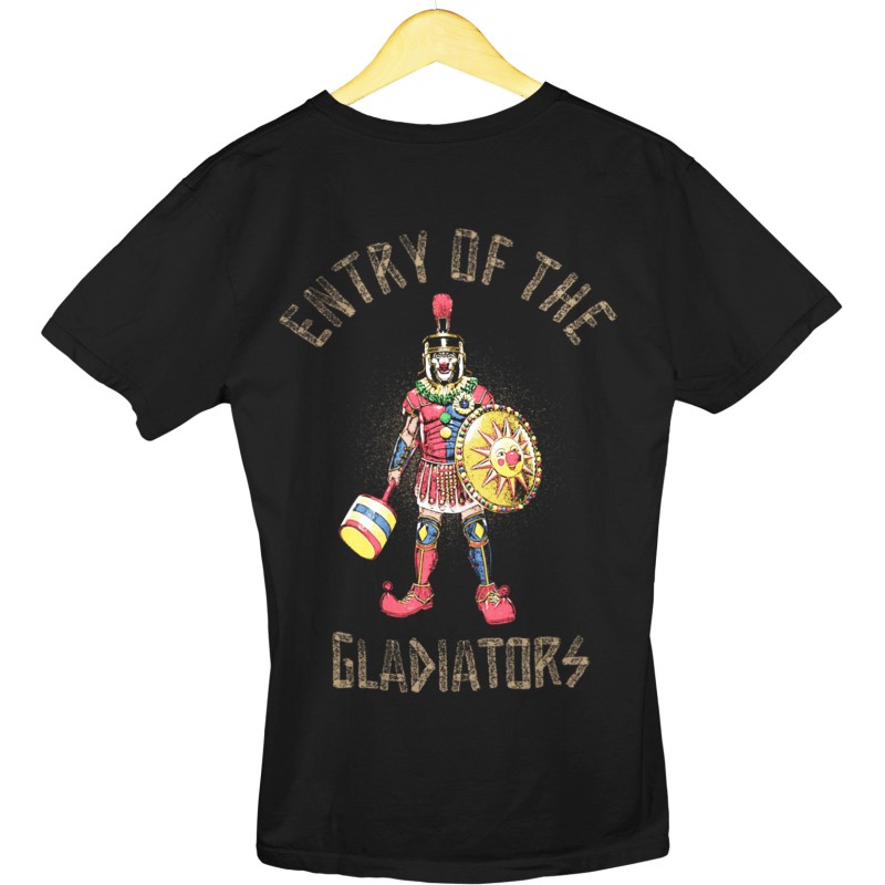 9885  White Moderaw T-shirt  Entry Of The Gladiators