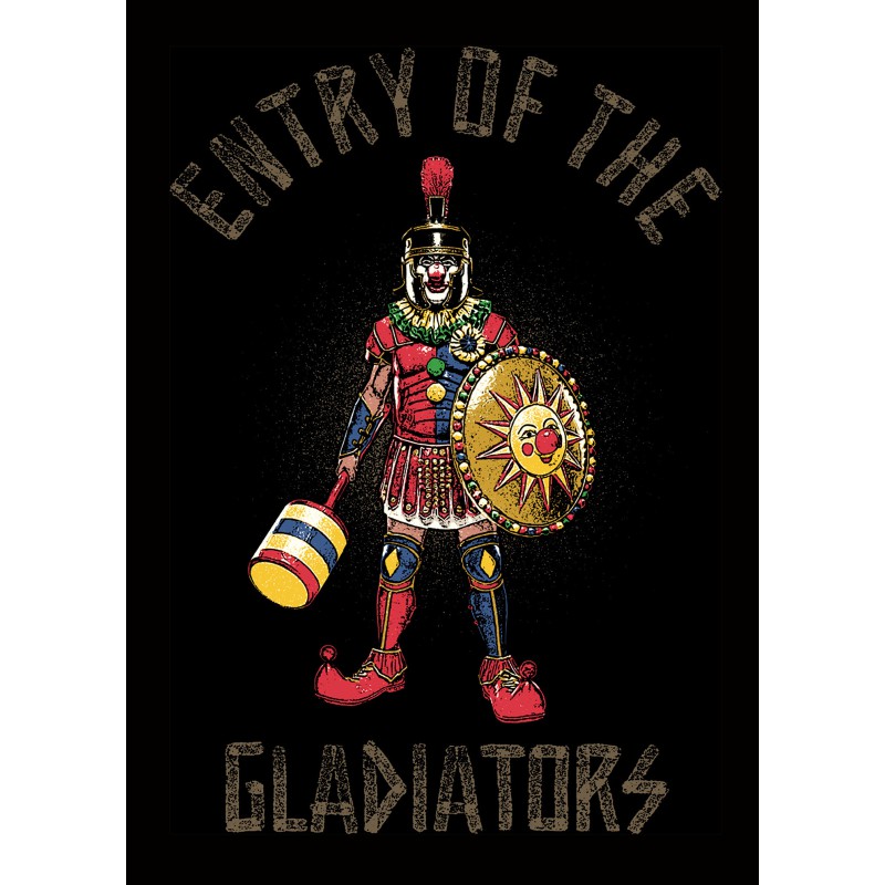 9885  White Moderaw T-shirt  Entry Of The Gladiators