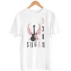 9881 Unisex White T-shirt Rock Sugar Rhinestuds