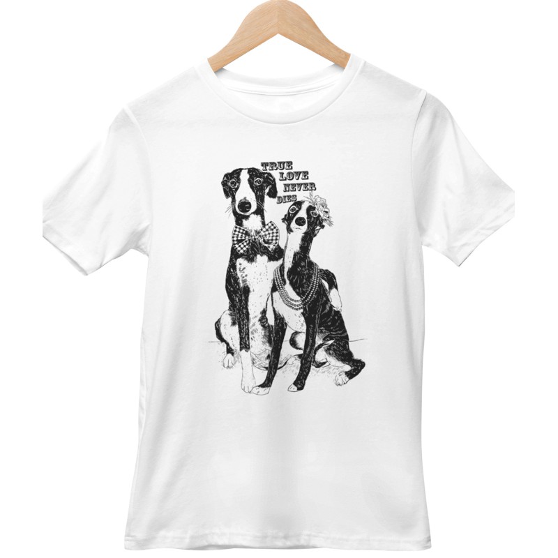 07543 True Love Never Dies White T-shirt  Moderaw  