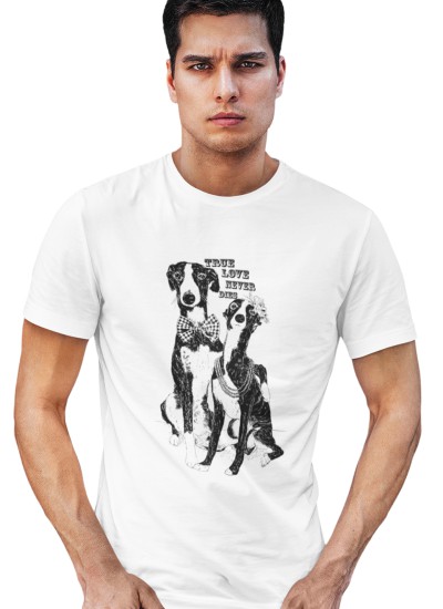 07543 True Love Never Dies White T-shirt  Moderaw  