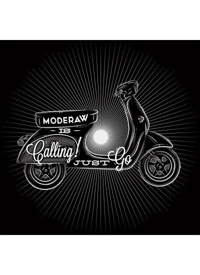 07544 Vespa Calling T-shirt  Moderaw  