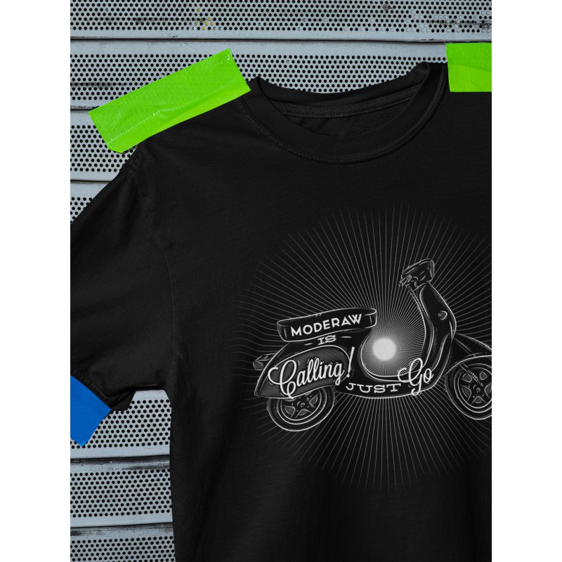 07544 Vespa Calling T-shirt  Moderaw  