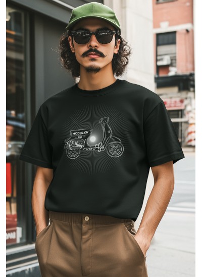 07544 Vespa Calling T-shirt  Moderaw  