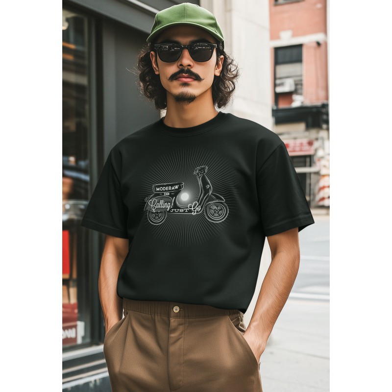 07544 Vespa Calling T-shirt  Moderaw  
