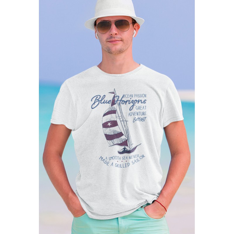 77542 Blue Horizones Unisex T-shirt  Moderaw  