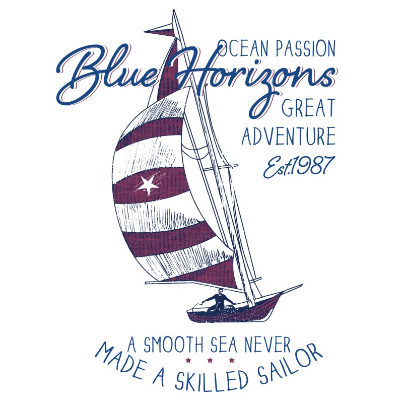 77542 Blue Horizones Unisex T-shirt  Moderaw  