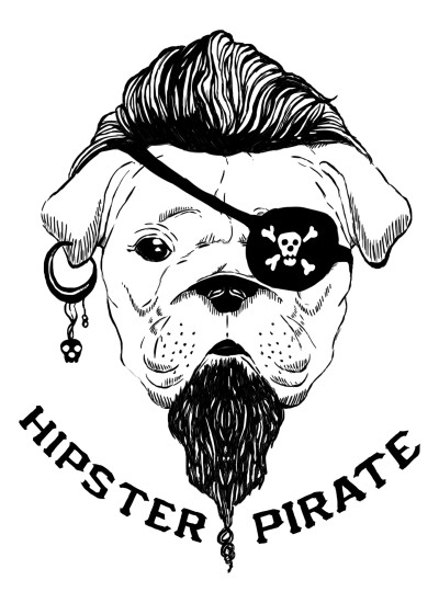 994  Hipster Pirate  T-shirt  Moderaw  