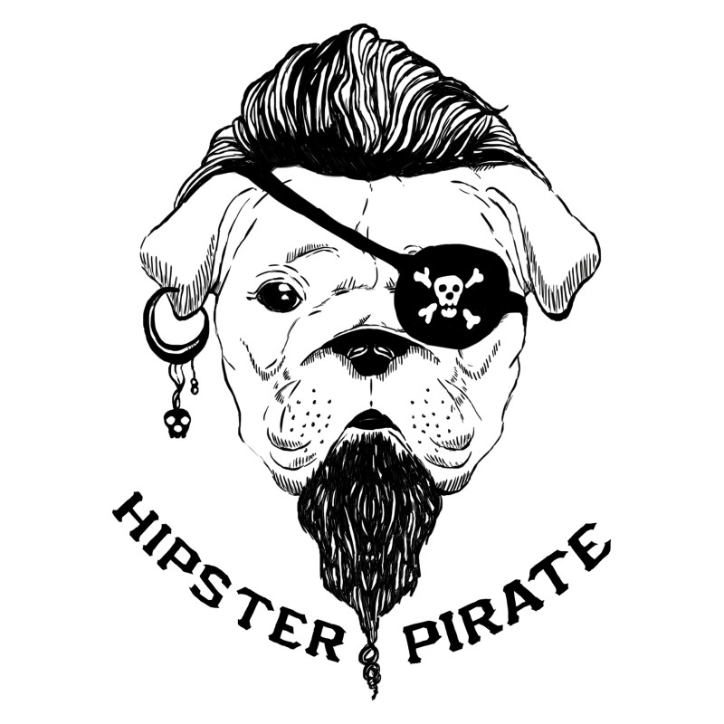 994  Hipster Pirate  T-shirt  Moderaw  
