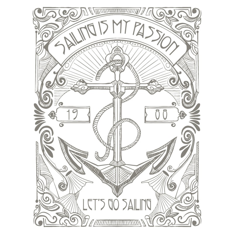 993  Let's  Go  Sailing  T-shirt  Moderaw  