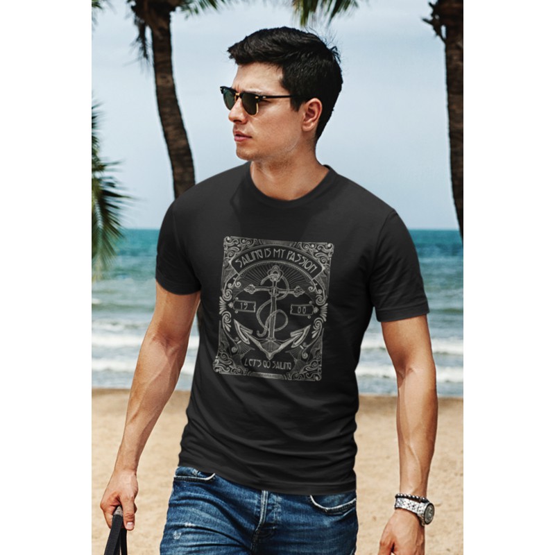 993  Let's  Go  Sailing  T-shirt  Moderaw  