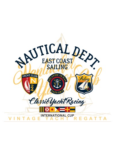 77549  Nautical  Dept.  T-shirt  Moderaw  