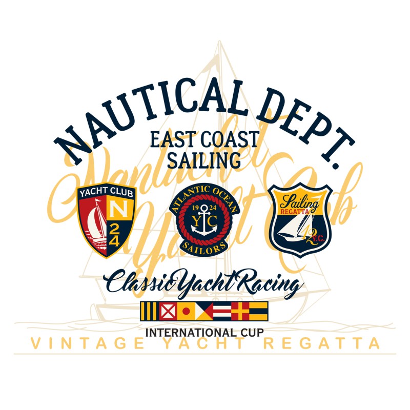 77549  Nautical  Dept.  T-shirt  Moderaw  