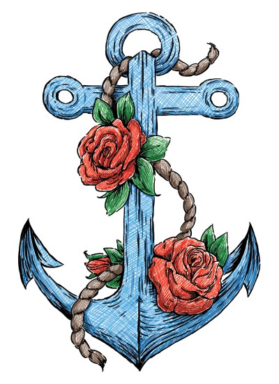 991 Nautical Flower  T-shirt  Moderaw  