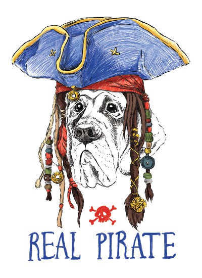 990 Real  Pirate  T-shirt  Moderaw  