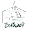 989 Sailboat  T-shirt  Moderaw  