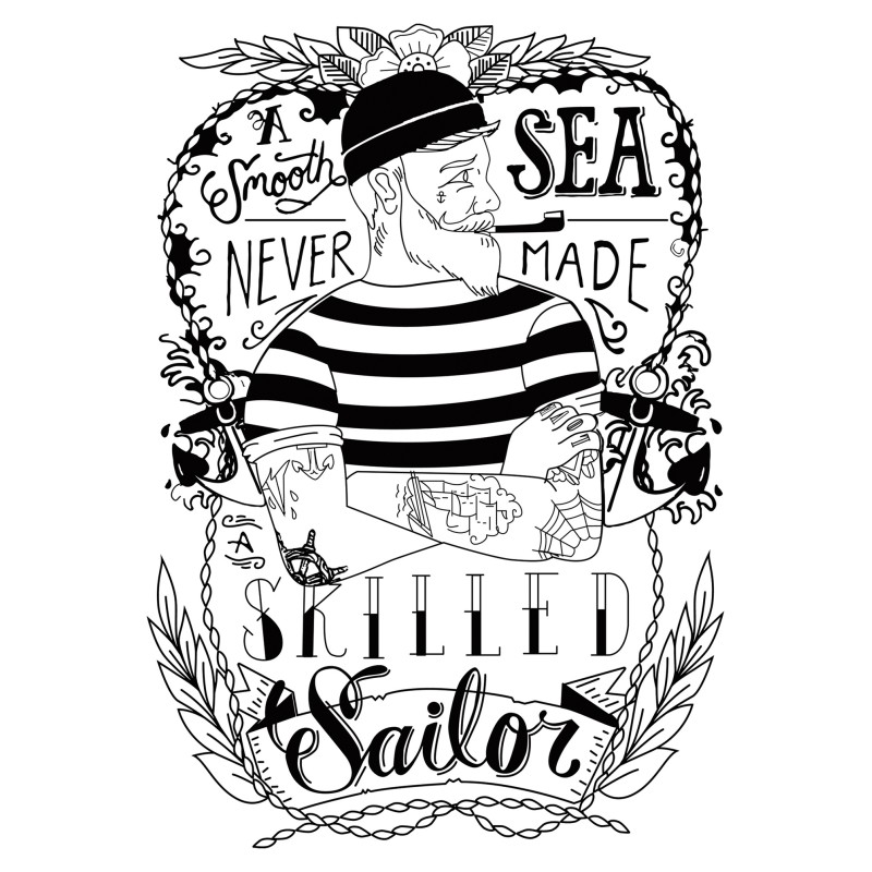 986  Skilled  Sailor  T-shirt  Moderaw  