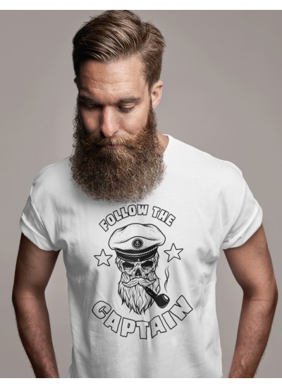 971 Follow The Skull Captain  T-shirt  Moderaw  