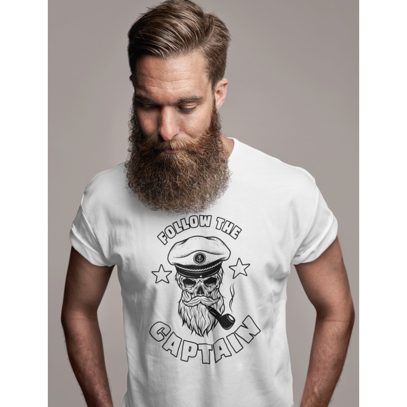 971 Follow The Skull Captain  T-shirt  Moderaw  